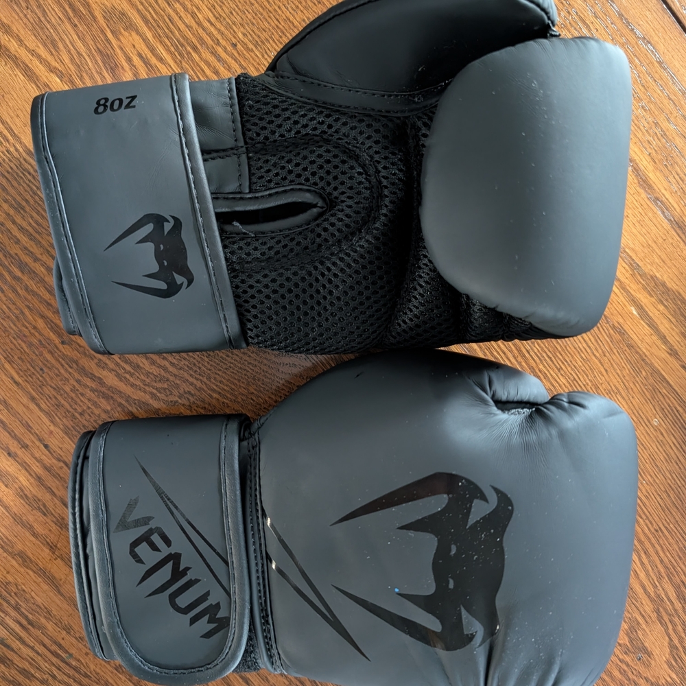Venum Kids Boxing Gloves - Black